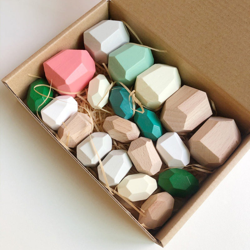 Montessori Stacking Stone Blocks – Colorful Balancing Puzzle Toy for Kids