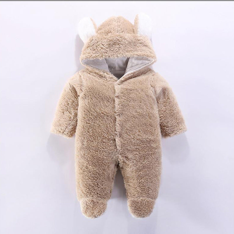Winter Fleece Baby Romper – Warm Animal Costume Jumpsuit (Newborn to Toddler)