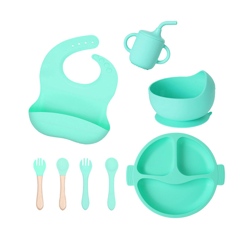 Silicone Divided Baby Plate – 3-Compartment Feeding Set for Toddlers