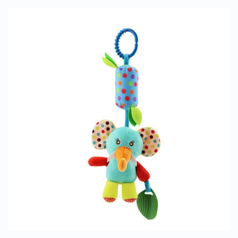 Baby Wind Chime Plush Toy – Hanging Animal Pendant for Crib, Car & Stroller