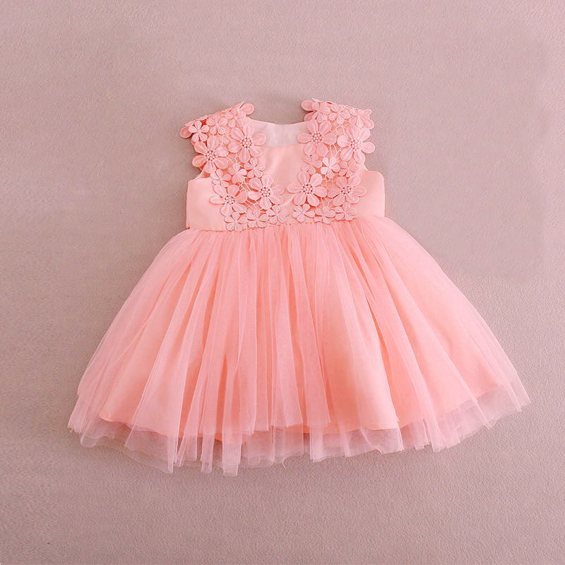 Baby Girl Princess Tutu Dress – 1st Birthday & Flower Girl Gown