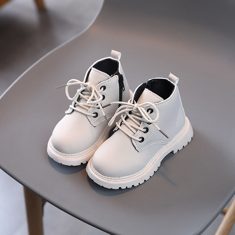 Big Cotton Boys’ Martin Boots – Side Zipper | Stylish Winter Ankle Boots