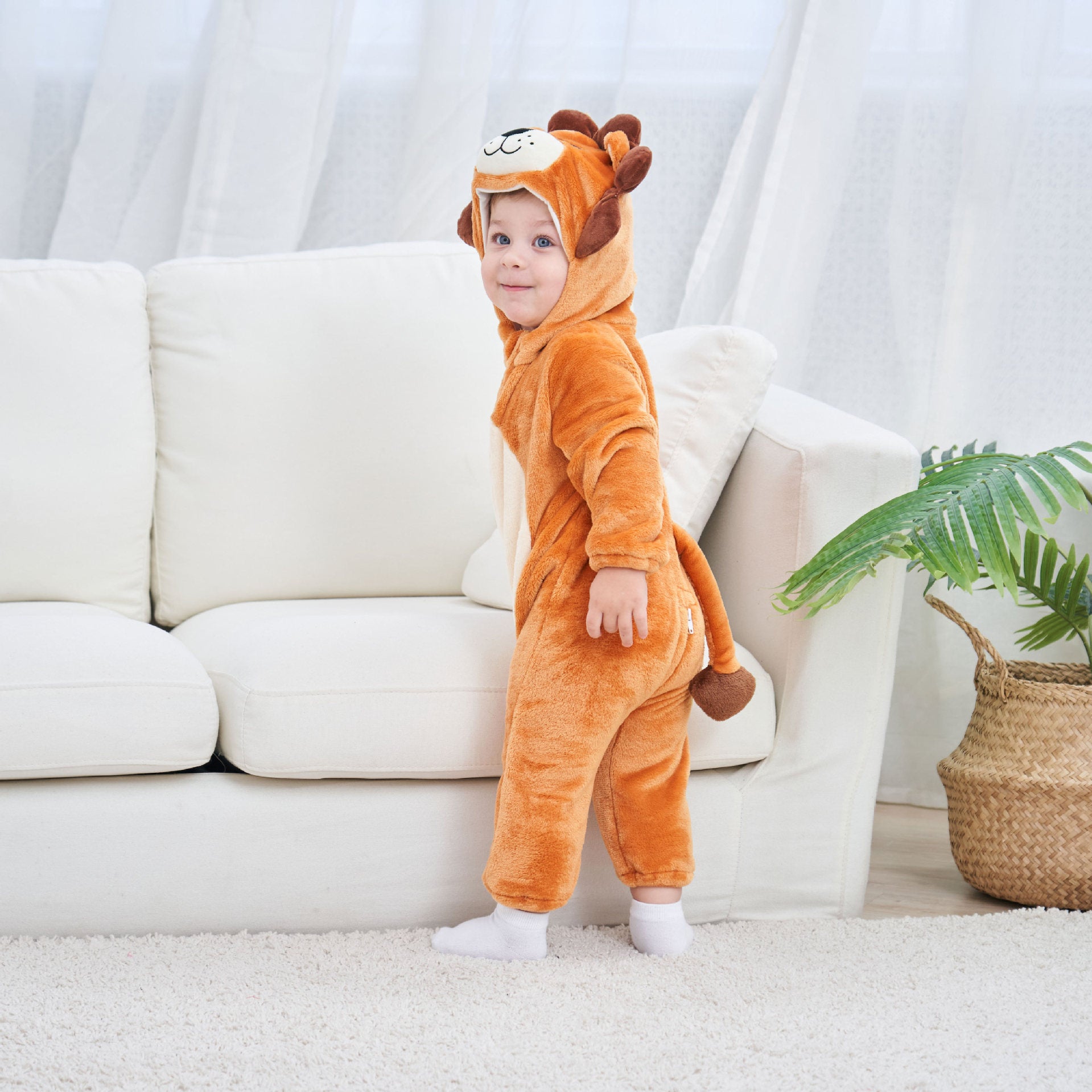 Flannel dinosaur baby onesie cross border baby animal costume