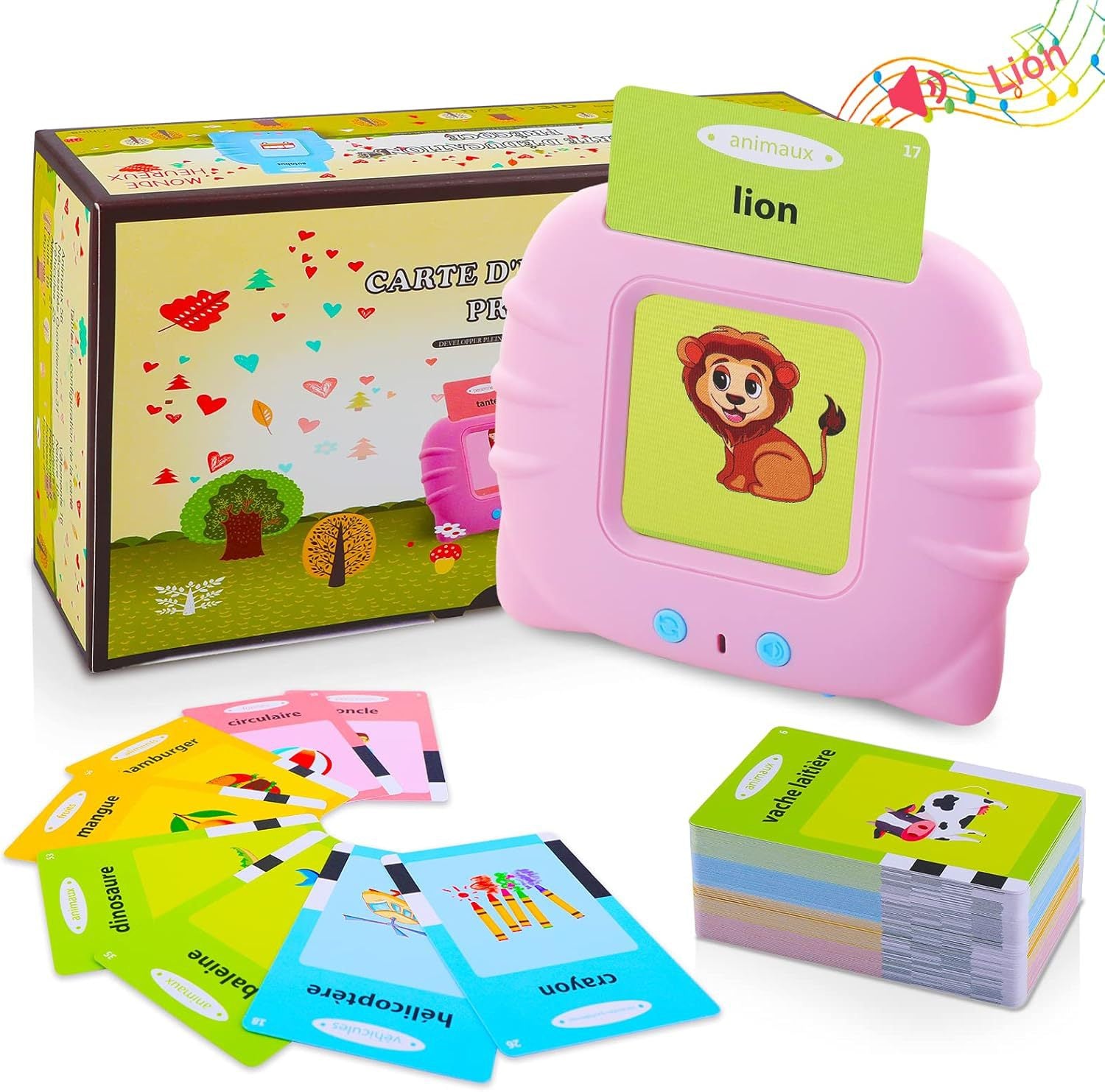 Cat Card Machine – English Flash Card Learning Device for Early Education