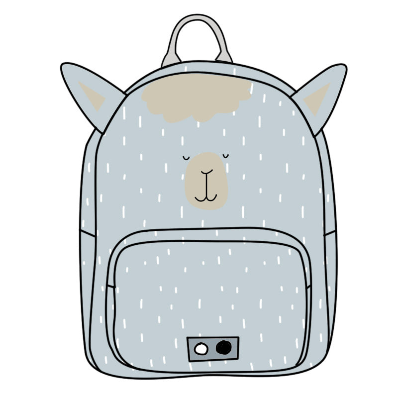 2023 Cute Animal Canvas Schoolbag – Small Kindergarten Backpack for Boys & Girls