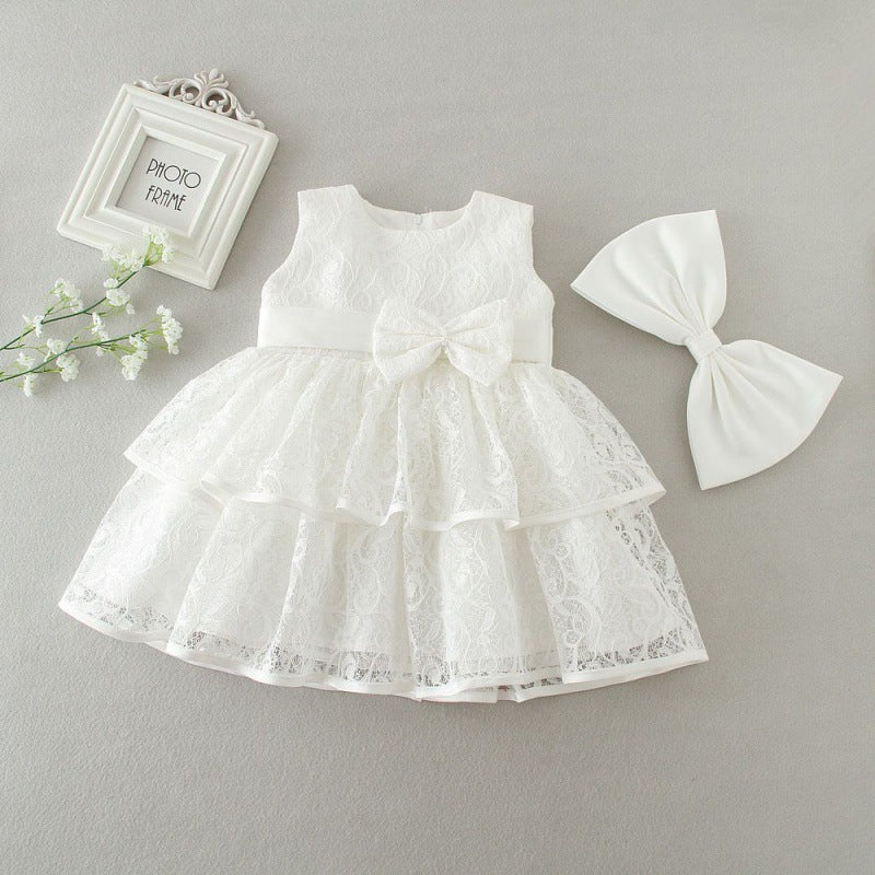 Baby Girl Princess Tutu Dress – 1st Birthday & Flower Girl Gown