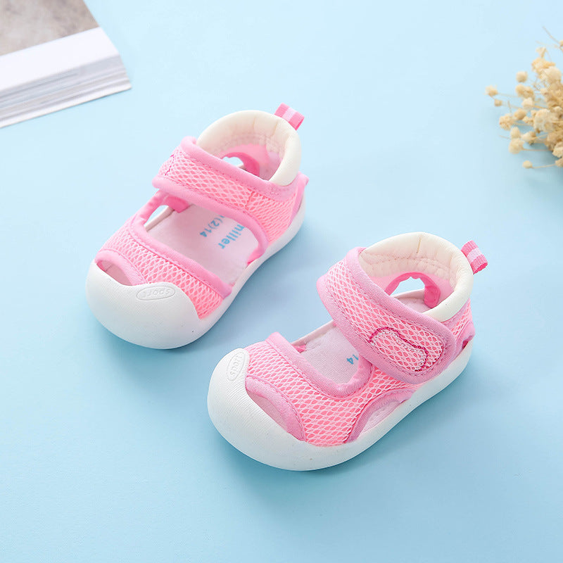 Breathable Baby Walking Sandals – Soft Sole Anti-Kick Shoes for Boys & Girls (Ages 6 Months to 3 Years)