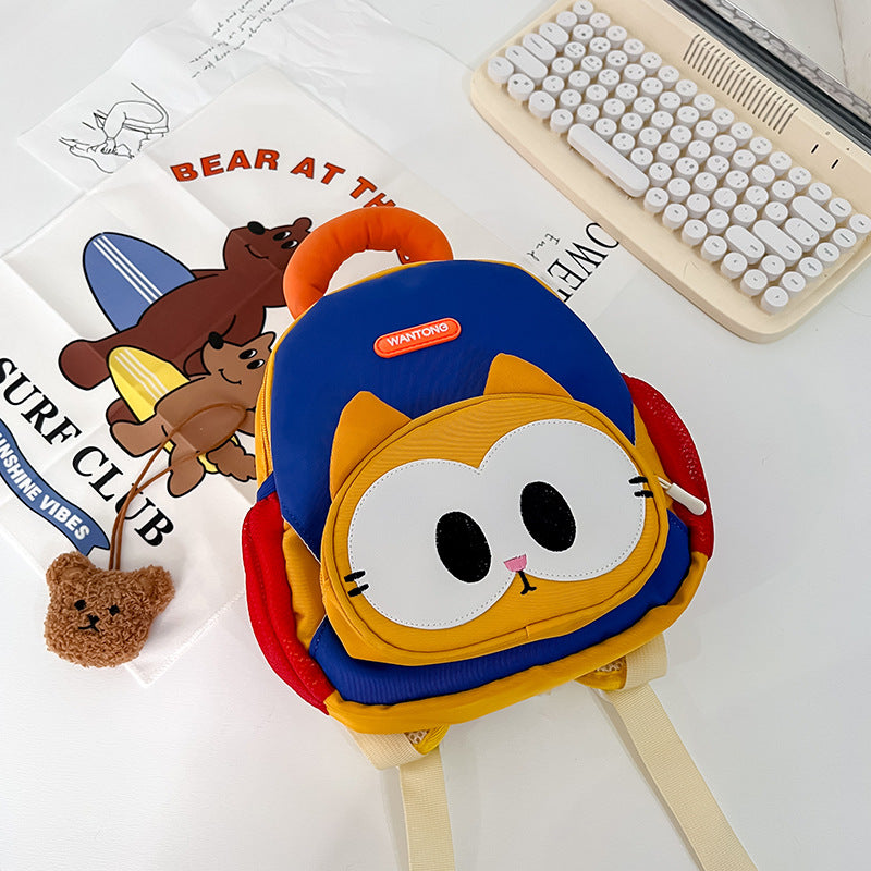 Cartoon Panda Kids Backpack – Trendy Casual Bag for Boys & Girls
