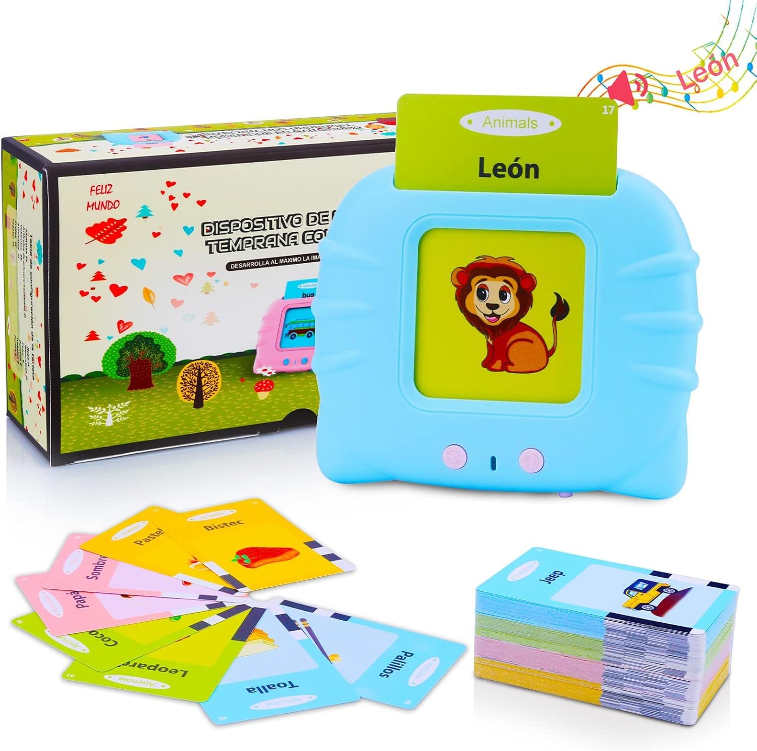 Cat Card Machine – English Flash Card Learning Device for Early Education