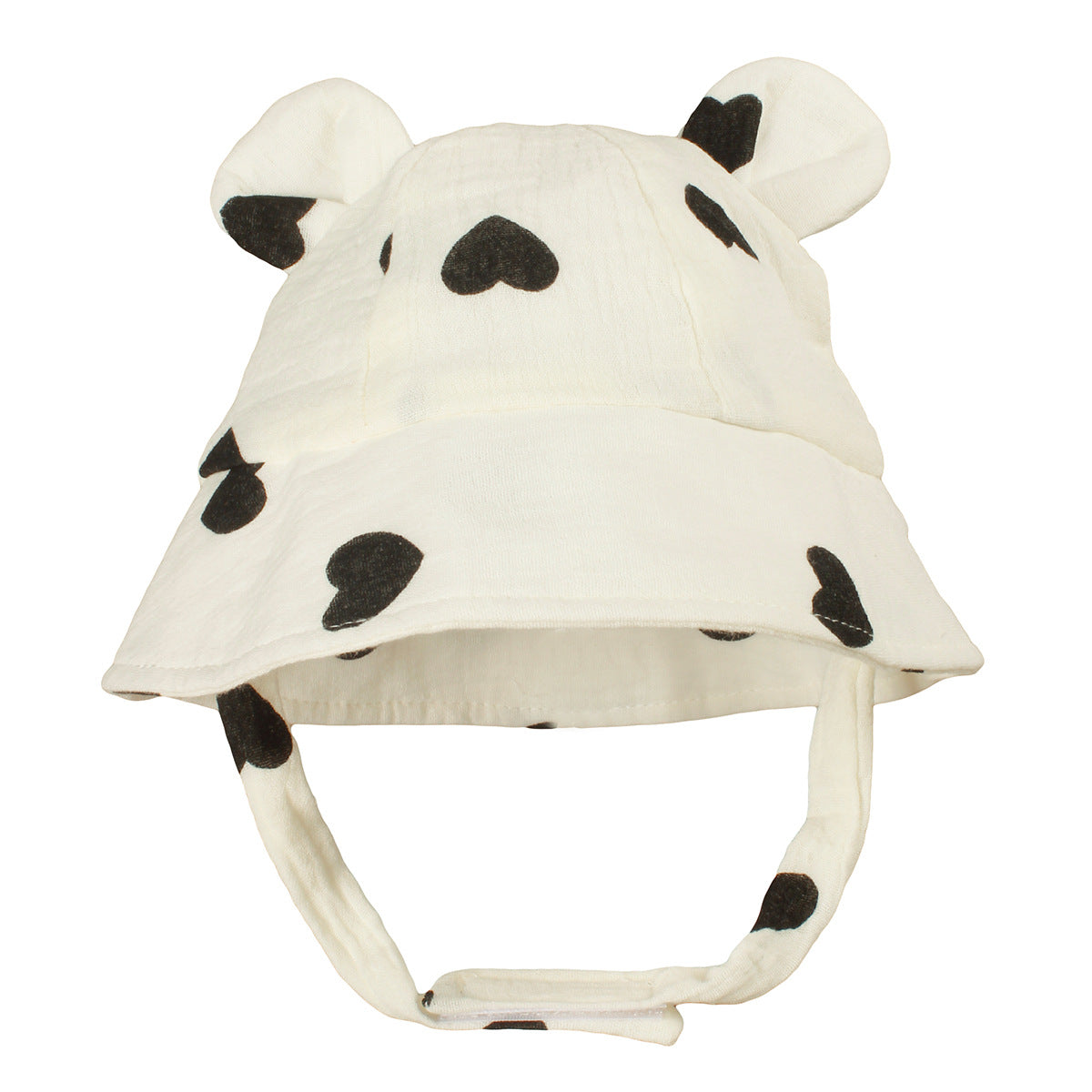 Cute Baby Bear Cotton Sun Hat – Infant Summer Cartoon Fisherman Hat with UV Protection