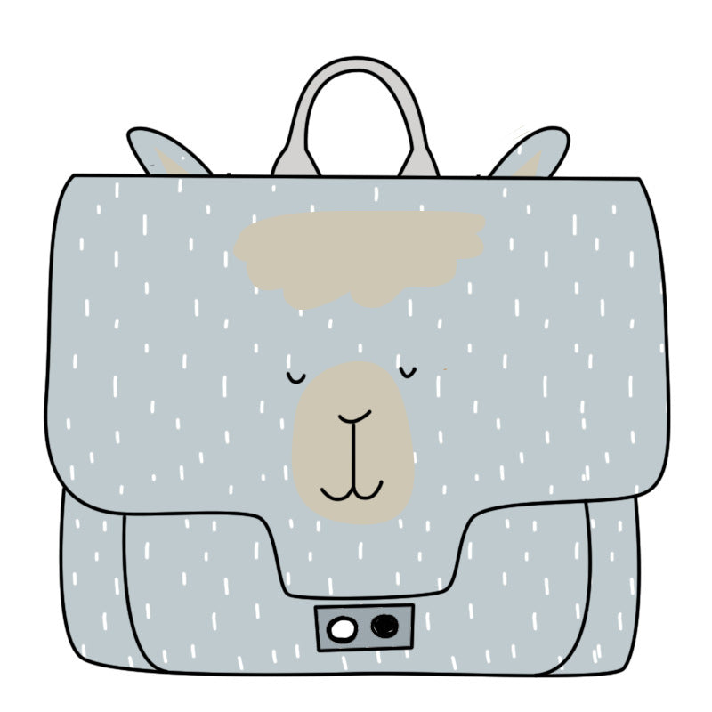 2023 Cute Animal Canvas Schoolbag – Small Kindergarten Backpack for Boys & Girls