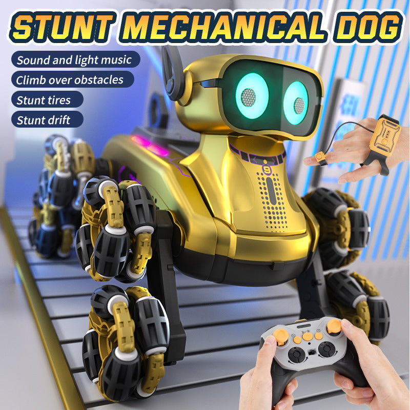 Mechanical Dog Stunt Car – 2-in-1 Remote Control Robot & Vehicle Toy