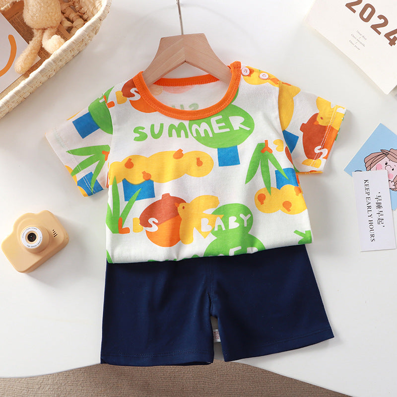 Kids Clothes Set Baby Boy/Girl T-Shirt + Shorts