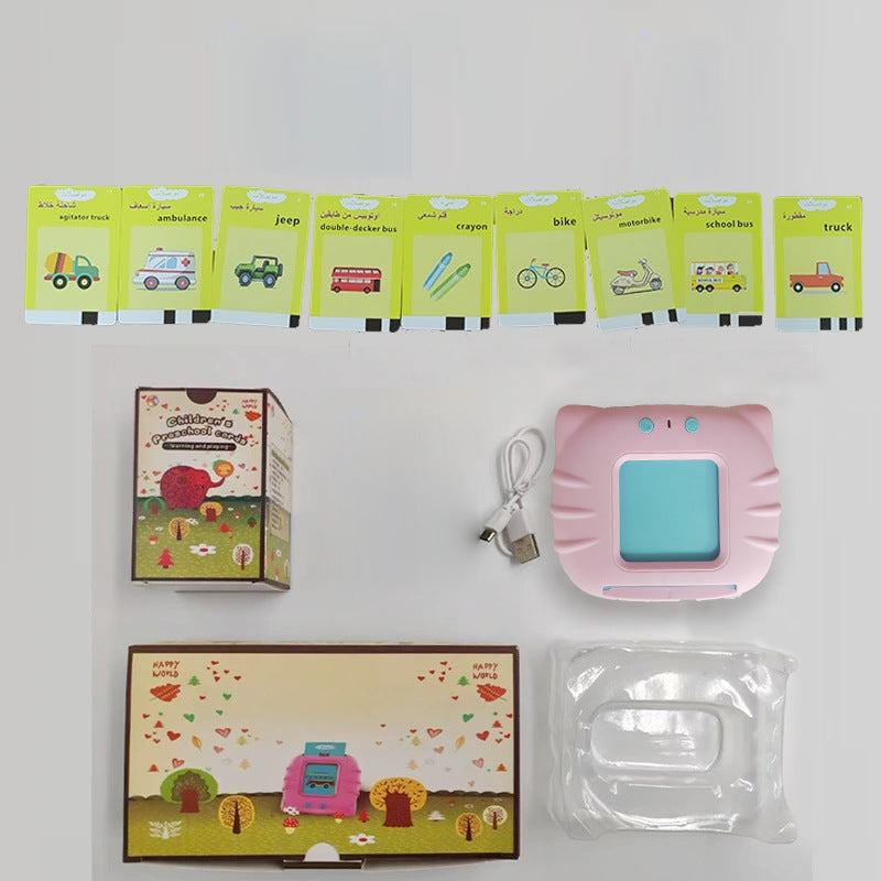 Cat Card Machine – English Flash Card Learning Device for Early Education