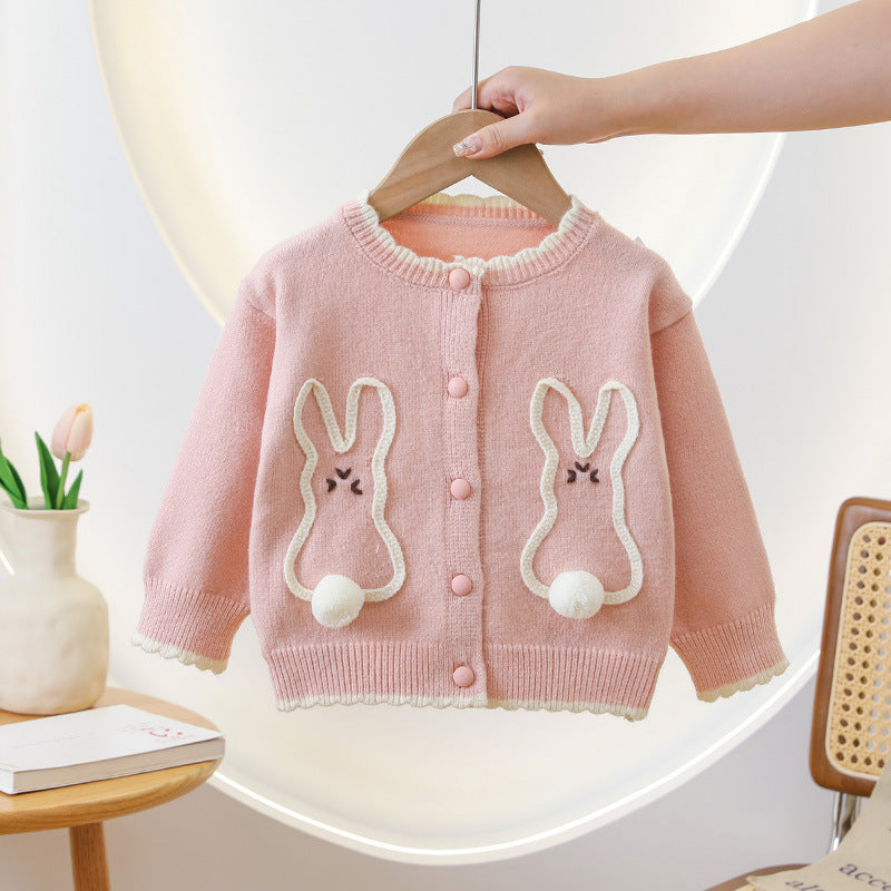 Baby Jacquard Knit Cardigan with Faux Pocket – Soft & Stylish