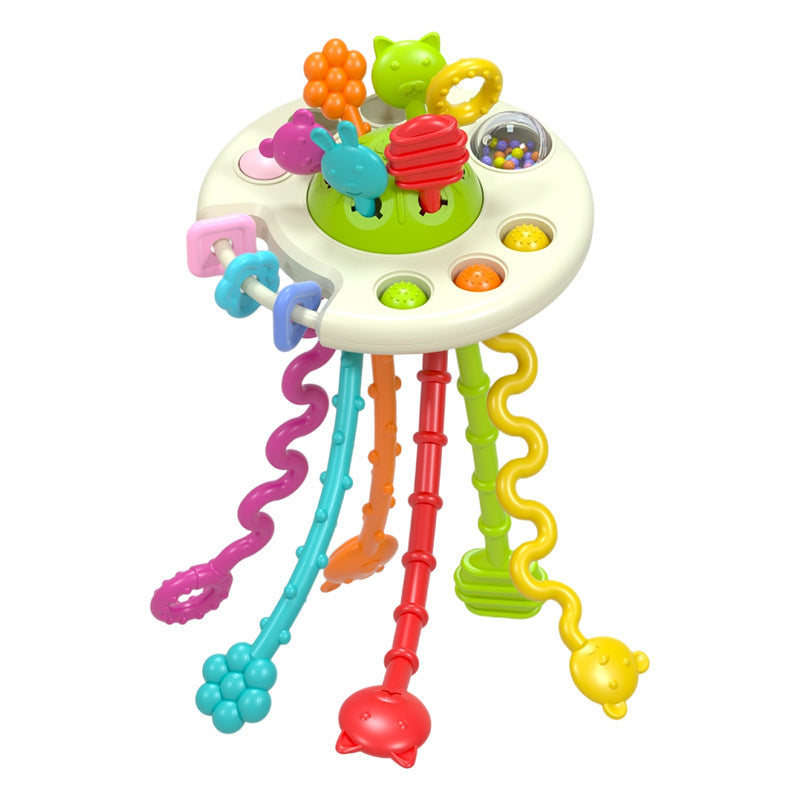 Baby Finger Pulling Toy – Soft Sensory Teether & Early Learning Fun