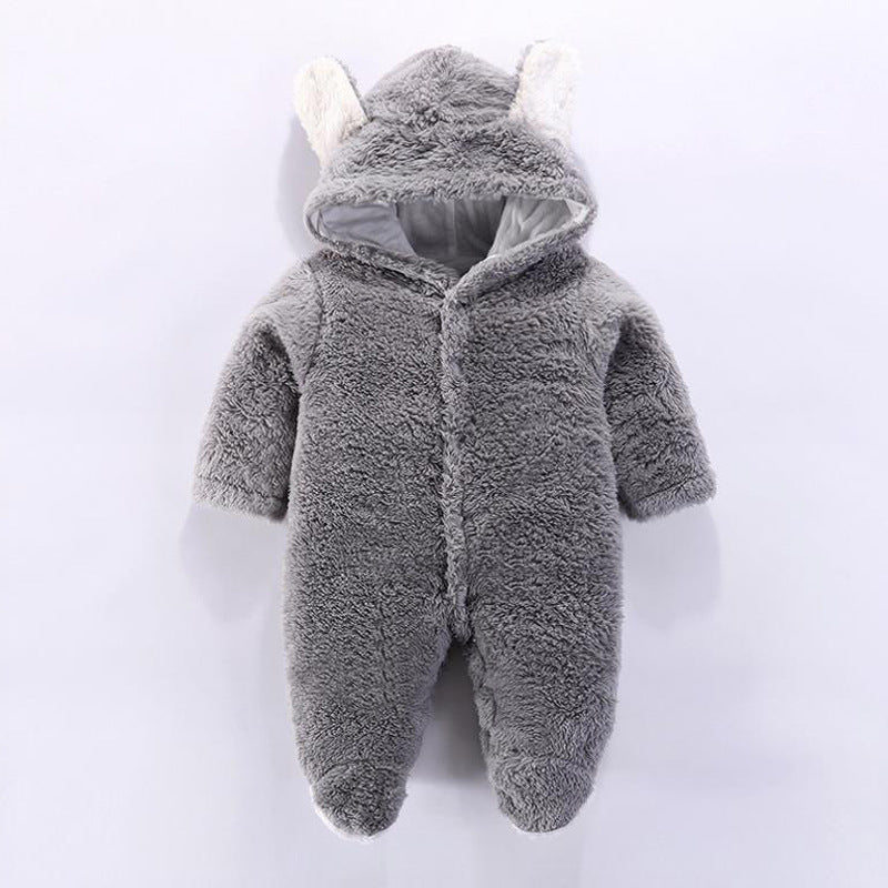 Winter Fleece Baby Romper – Warm Animal Costume Jumpsuit (Newborn to Toddler)