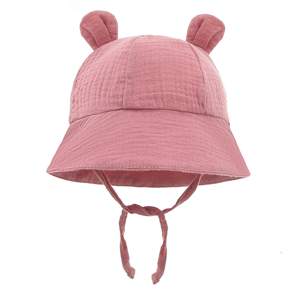 Muslin Baby Sun Hat – Lightweight Summer Bucket Cap