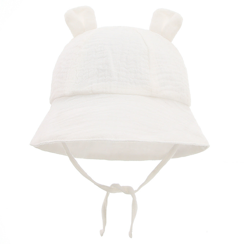 Muslin Baby Sun Hat – Lightweight Summer Bucket Cap