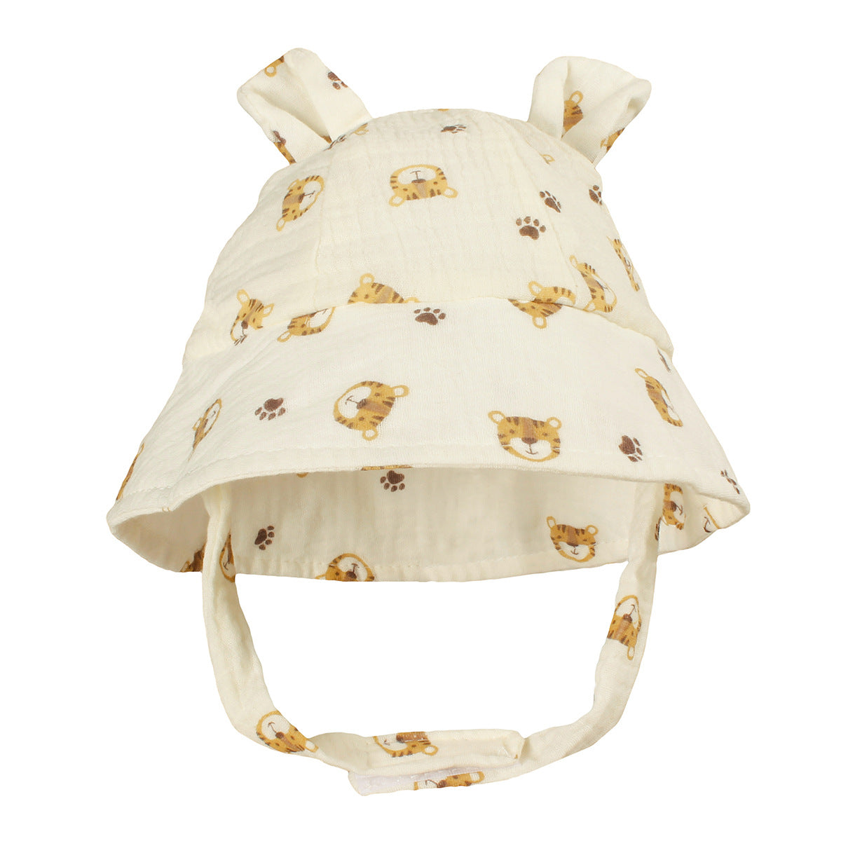 Cute Baby Bear Cotton Sun Hat – Infant Summer Cartoon Fisherman Hat with UV Protection
