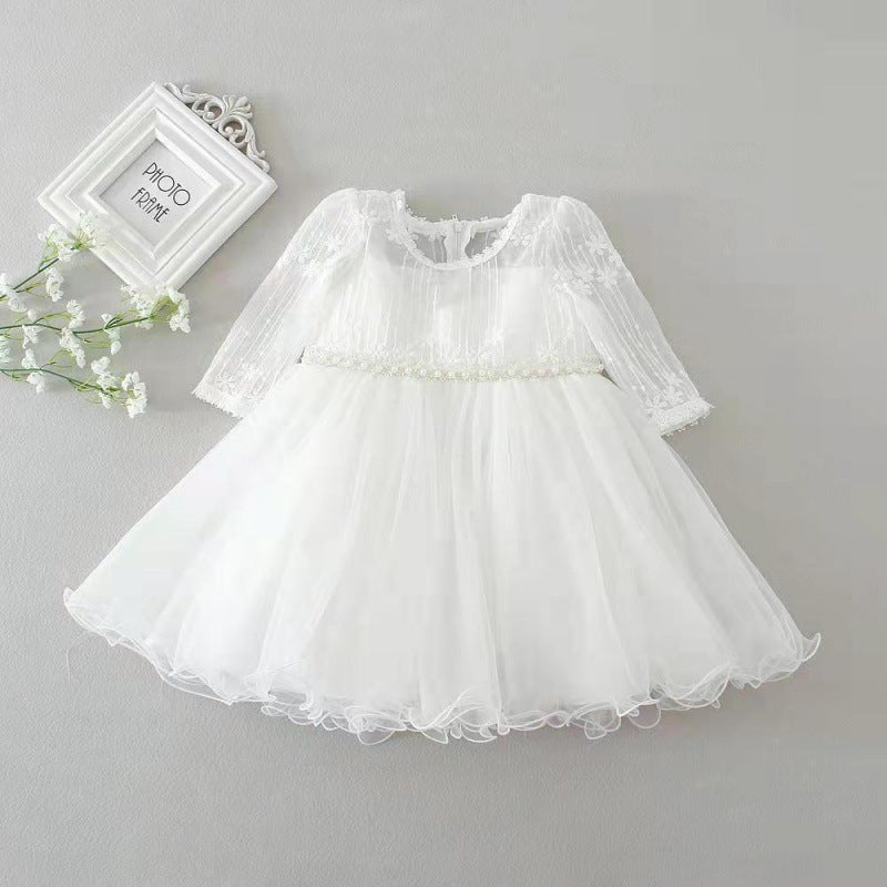 Baby Girl Princess Tutu Dress – 1st Birthday & Flower Girl Gown