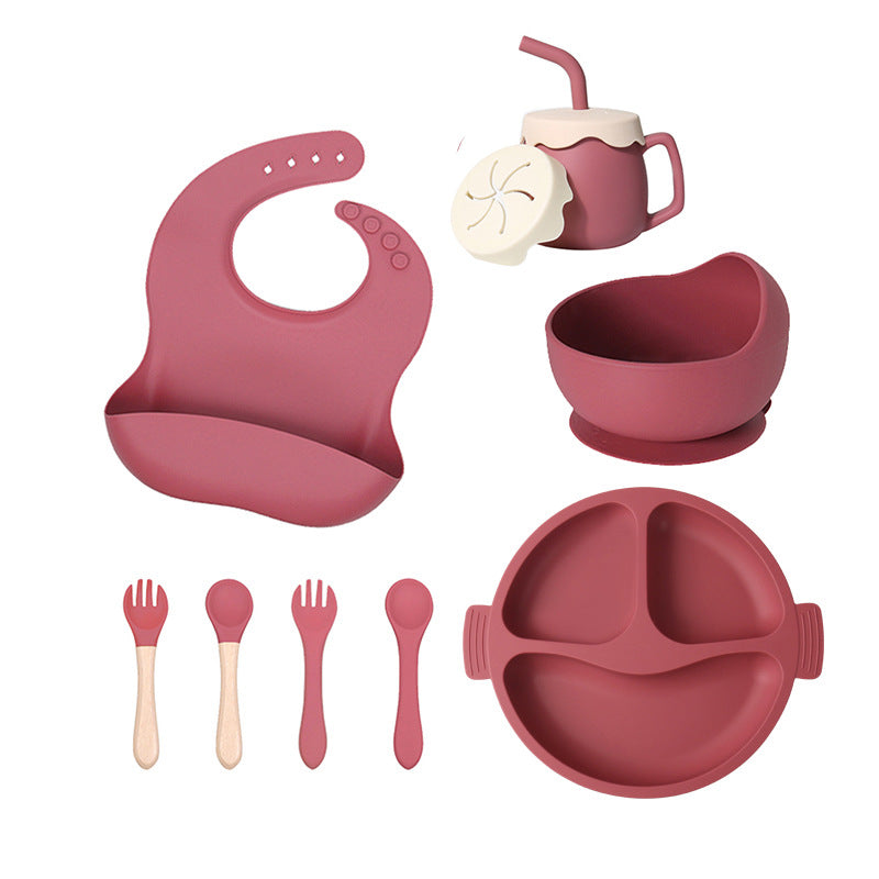 Silicone Divided Baby Plate – 3-Compartment Feeding Set for Toddlers