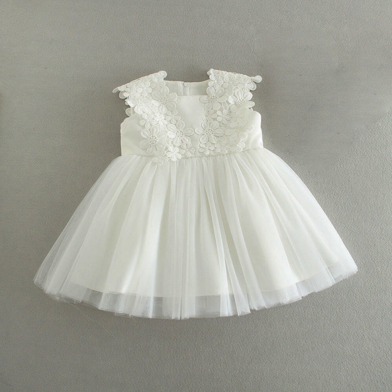 Baby Girl Princess Tutu Dress – 1st Birthday & Flower Girl Gown