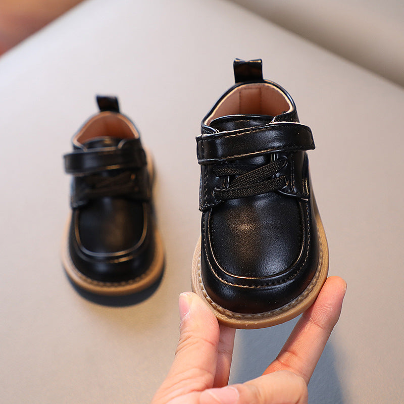New Baby Girl Soft Sole Leather Shoes – First Walkers