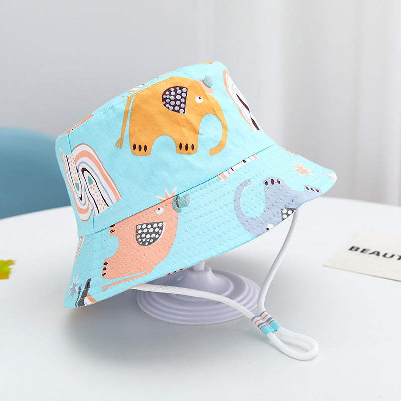Summer Baby Sun Hat – Cartoon Bucket Hat for Boys & Girls (UV Protection)