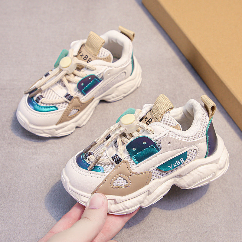 2025 Trendy Mesh Sports Shoes for Kids – Breathable & Casual “Dad Style”