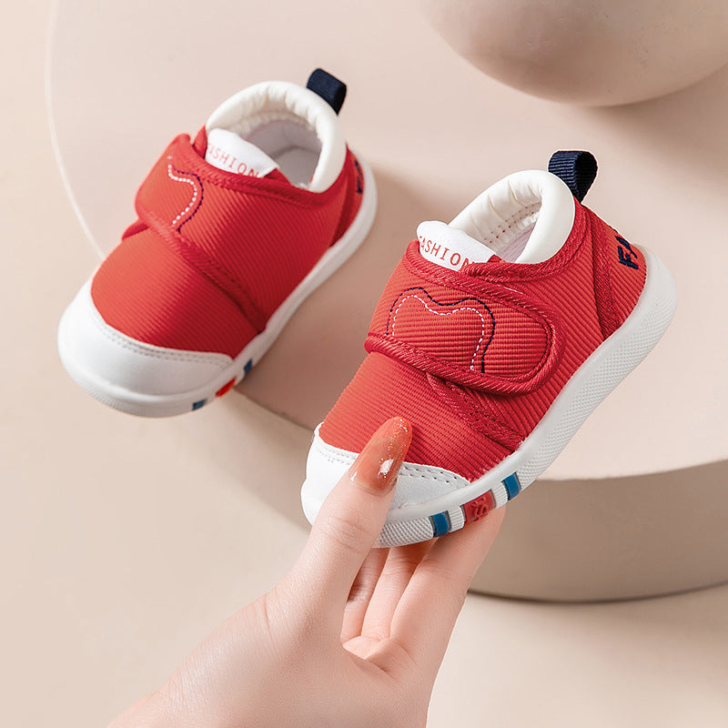 Toddler Walking Shoes – Soft Sole, Anti-Slip & Anti-Kick Velcro Shoes for Boys & Girls (1–3 Years)