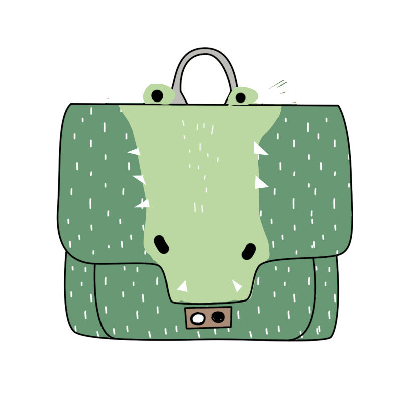 2023 Cute Animal Canvas Schoolbag – Small Kindergarten Backpack for Boys & Girls