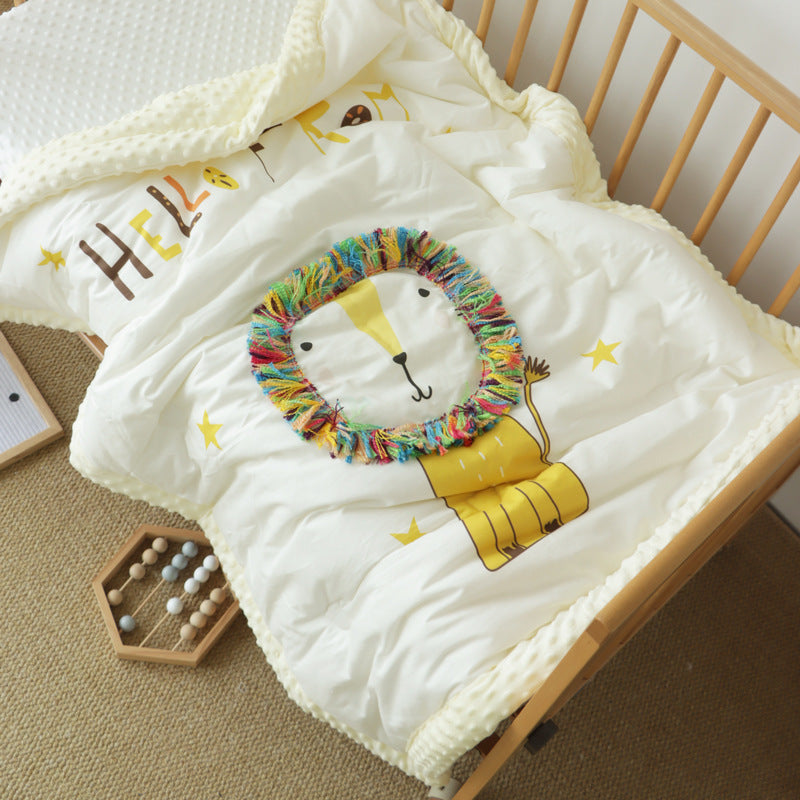3D Lion Muslin Blanket – Multi-Purpose Baby Swaddle