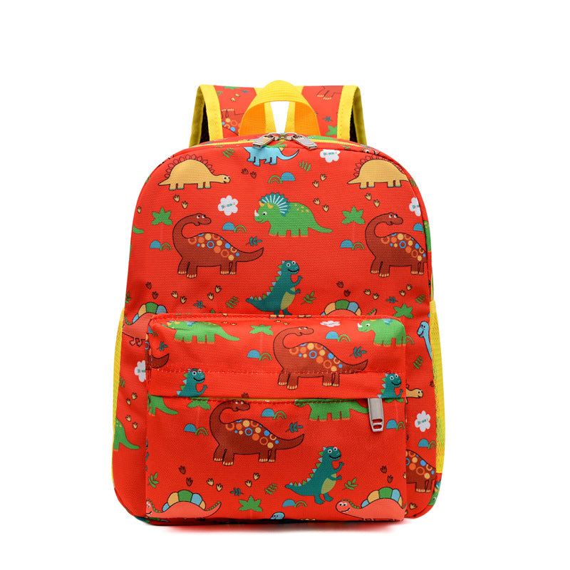 Cartoon Dinosaur Kids Backpack – Cute Printed Kindergarten Bag for Boys & Girls