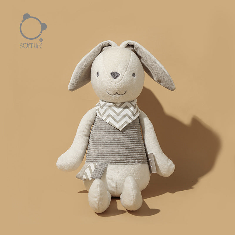 Softlife Large Coco Rabbit Plush Doll – Beige Soothing Sleep Toy & Birthday Gift for Kids