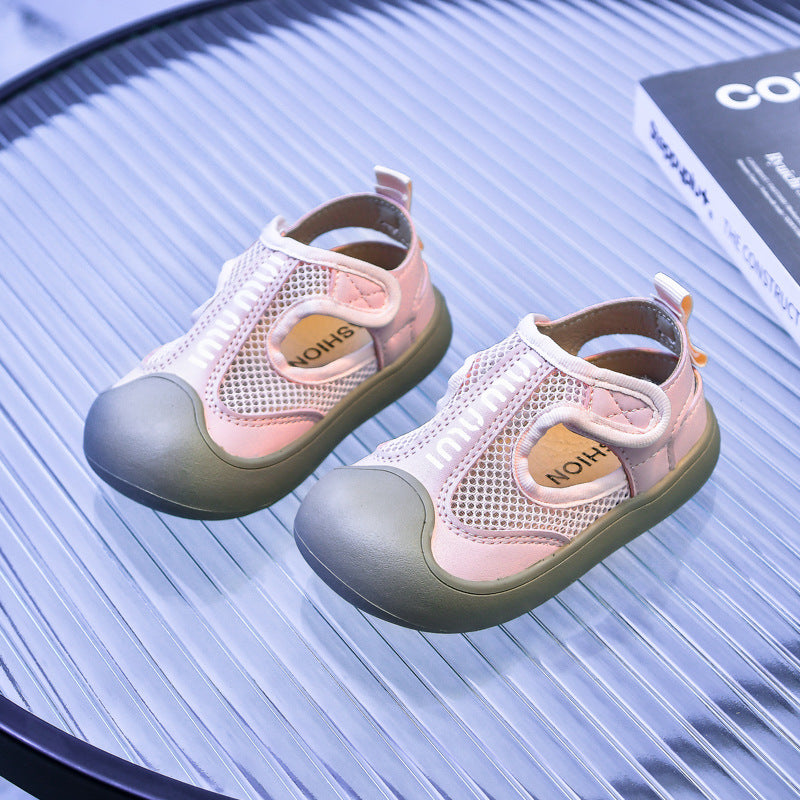 Baotou Mesh Beach Sandals for Kids (1–6 Years) – Summer Sports Style