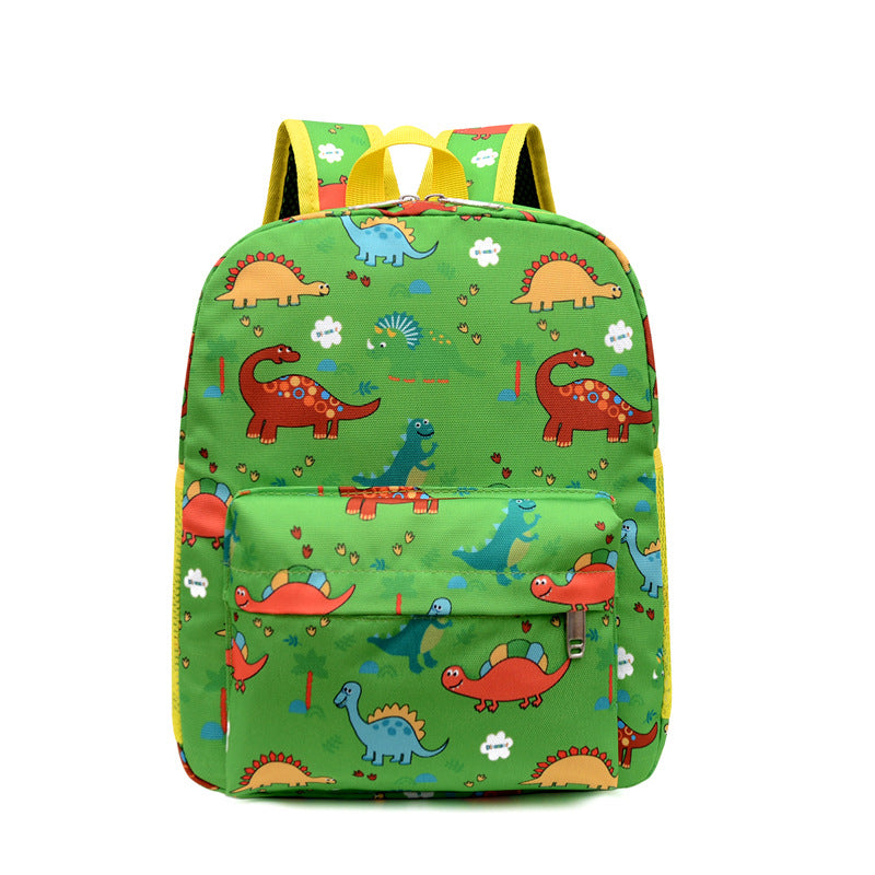 Cartoon Dinosaur Kids Backpack – Cute Printed Kindergarten Bag for Boys & Girls