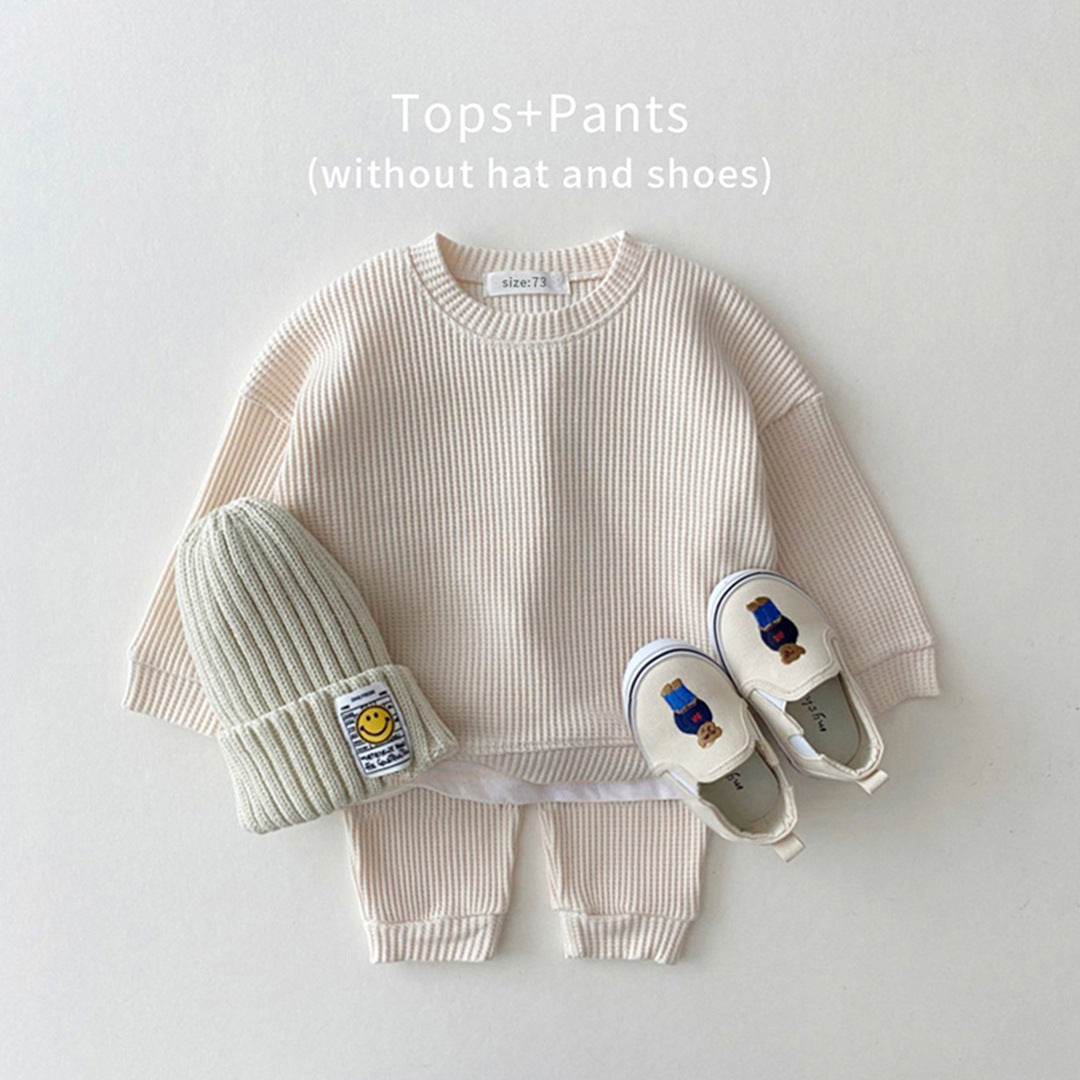 2024 Toddler Knitted Two-Piece Set – Comfortable Casual Outfit for Spring & Autumn