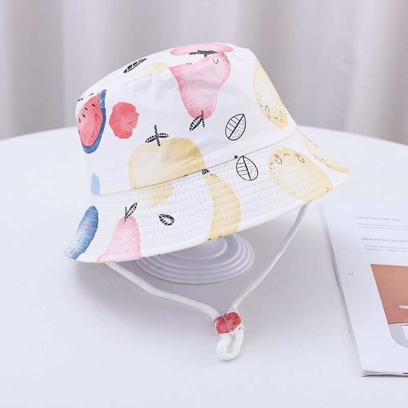Summer Baby Sun Hat – Cartoon Bucket Hat for Boys & Girls (UV Protection)