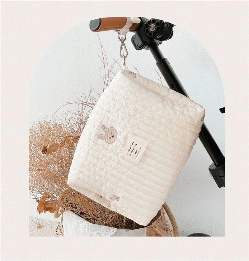 Bear-Themed Stroller Organizer – Compact Mommy Bag