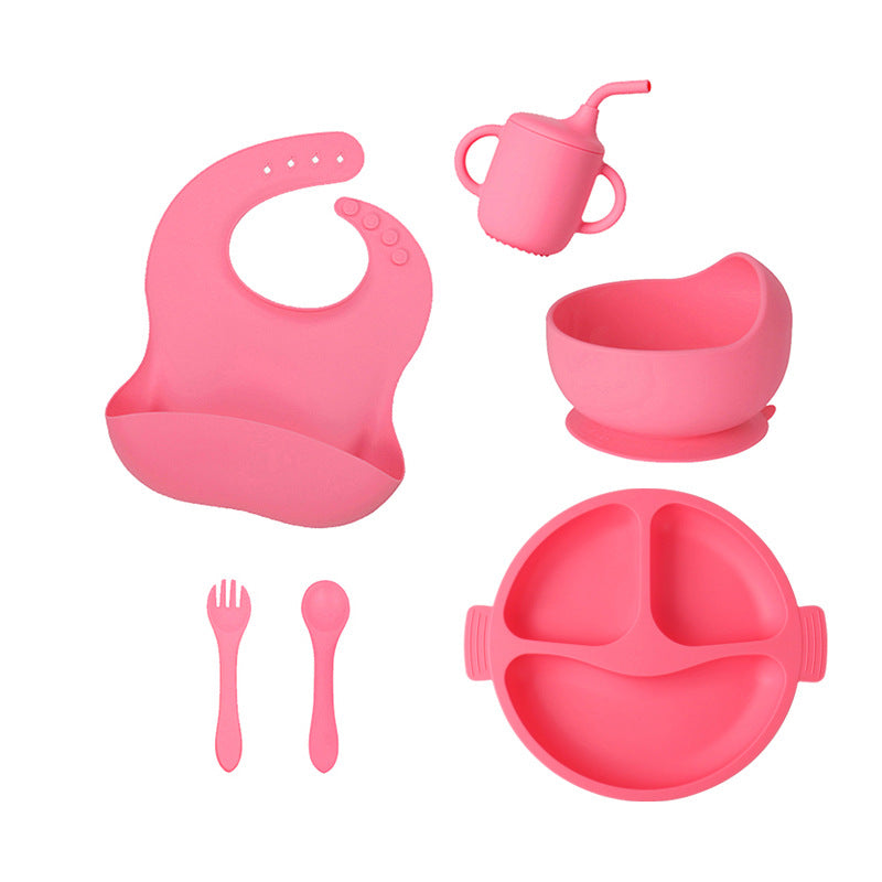 Silicone Divided Baby Plate – 3-Compartment Feeding Set for Toddlers