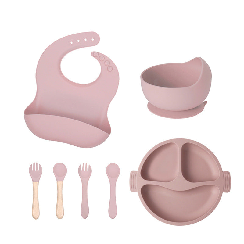 Silicone Divided Baby Plate – 3-Compartment Feeding Set for Toddlers