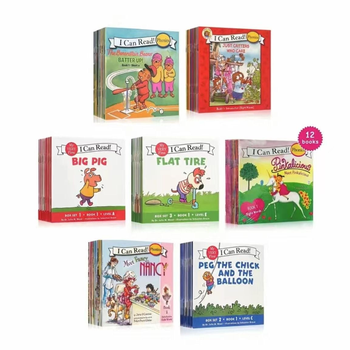 I Can Read Phonics First 7 – English Picture Book Set by Wang Peiyue (84 Books)