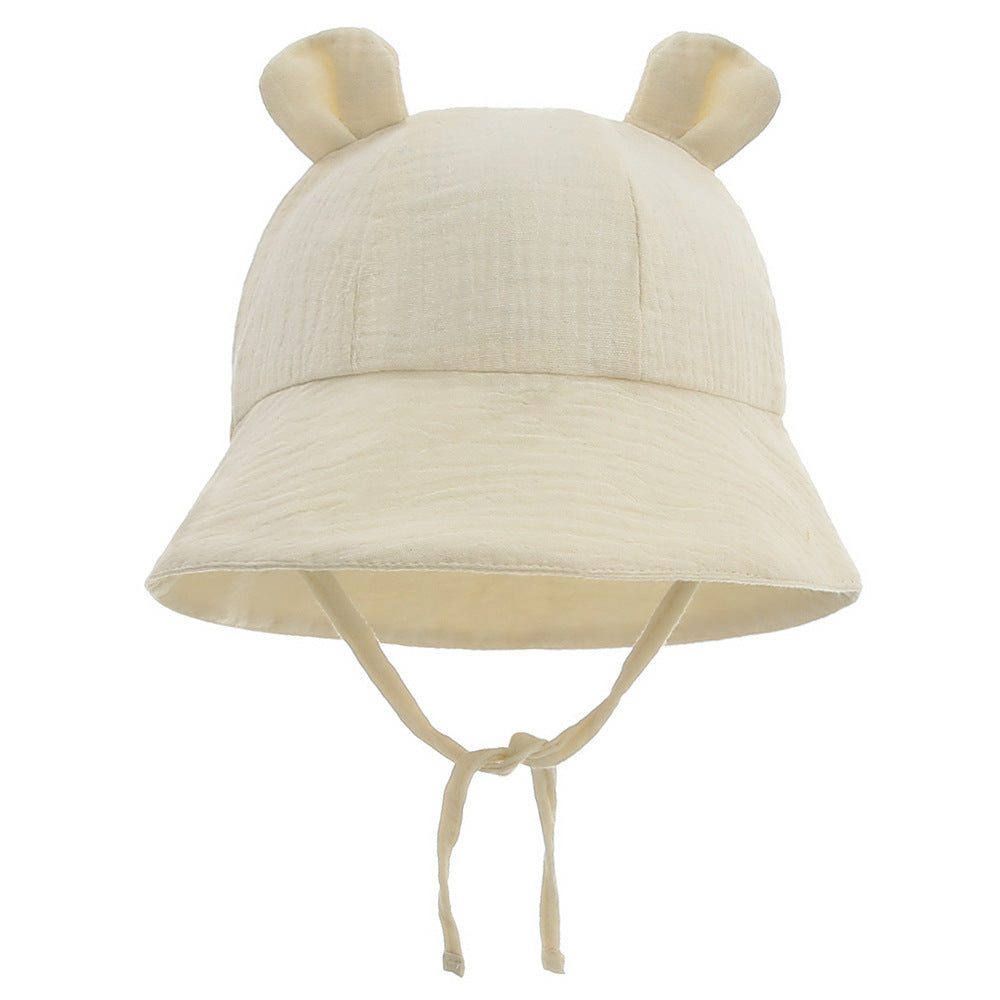 Muslin Baby Sun Hat – Lightweight Summer Bucket Cap