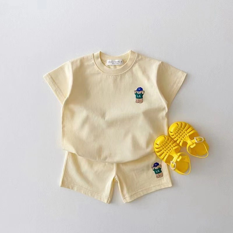 Teddy Bear Summer Set – 100% Pure Cotton (Unisex)