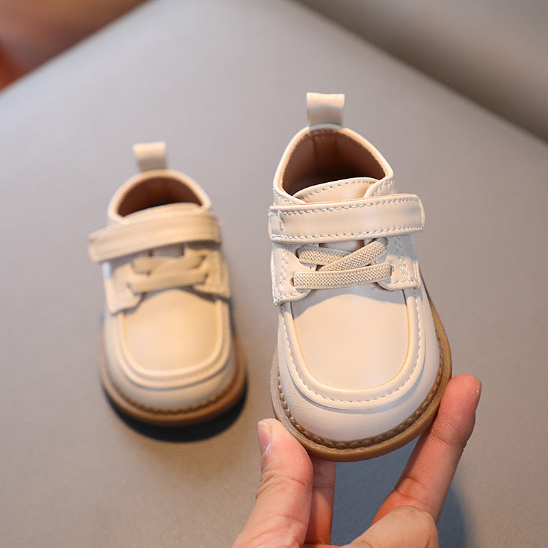 New Baby Girl Soft Sole Leather Shoes – First Walkers