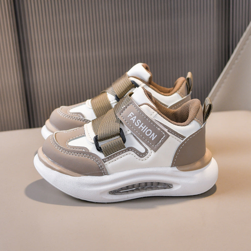 2025 Leather Sports Shoes for Kids – Soft Sole Running Shoes