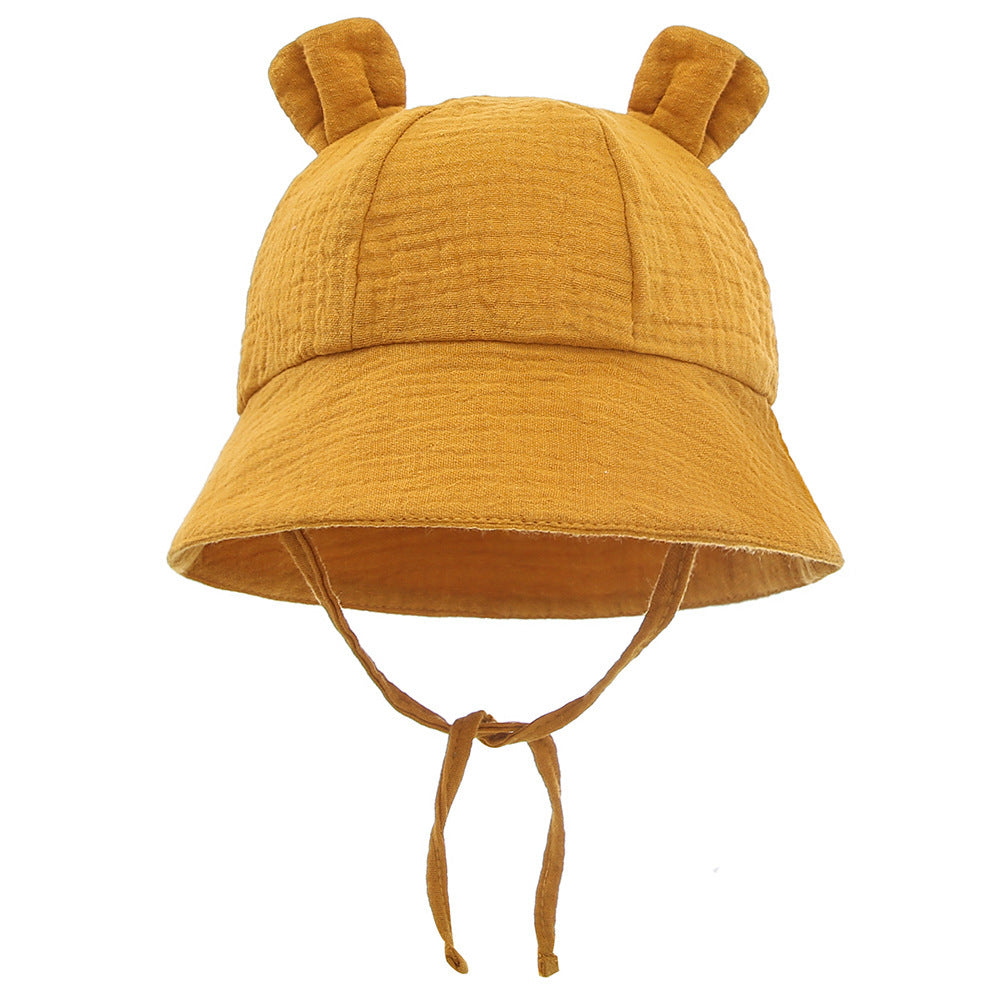 Muslin Baby Sun Hat – Lightweight Summer Bucket Cap