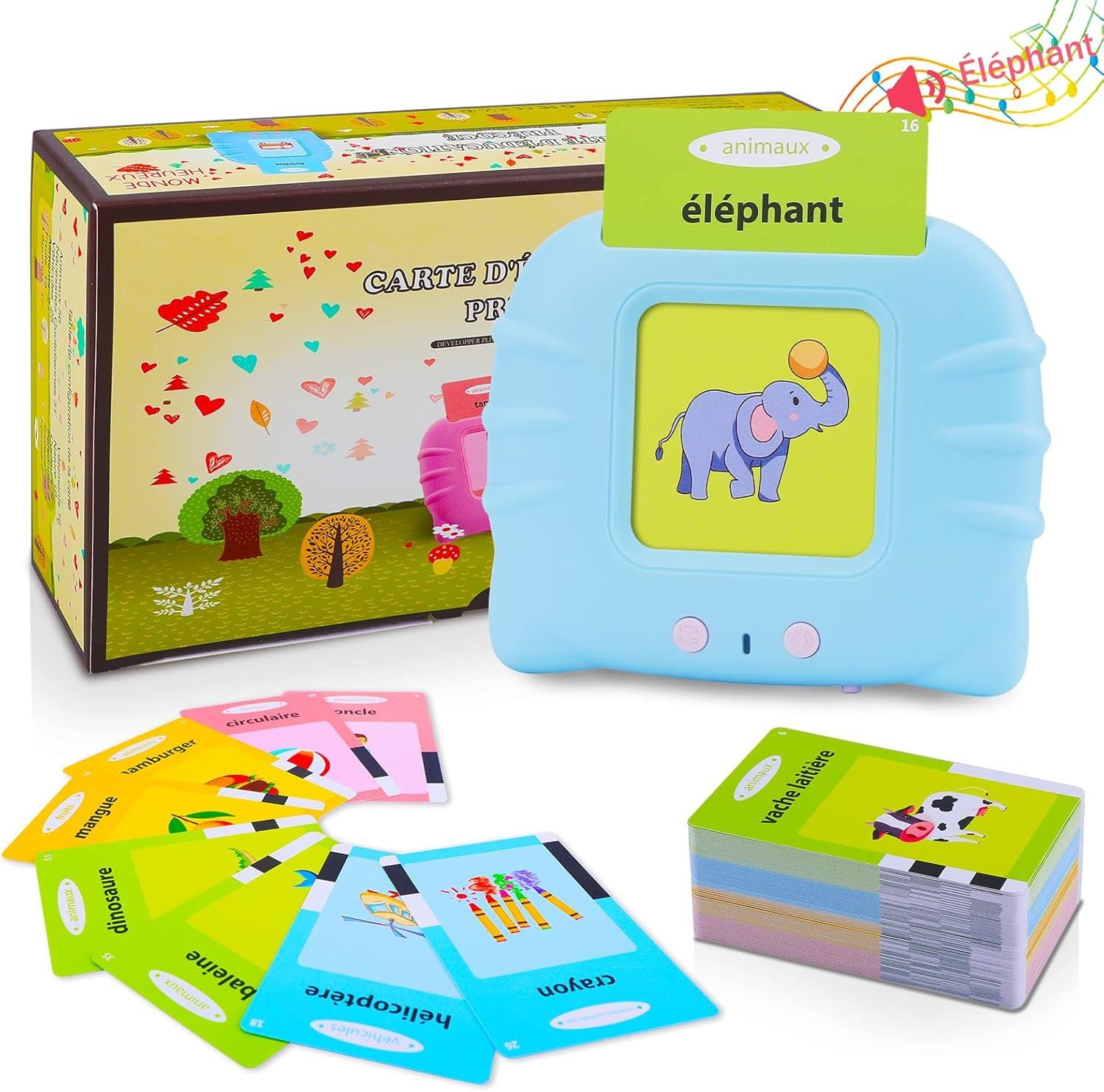 Cat Card Machine – English Flash Card Learning Device for Early Education
