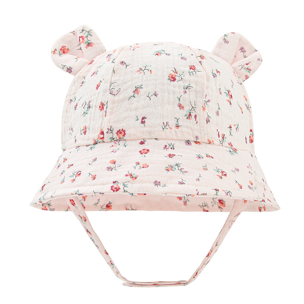 Muslin Baby Sun Hat – Lightweight Summer Bucket Cap